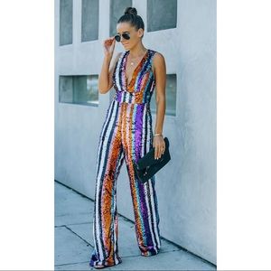 Party On The Move Pocketed Sequin
Jumpsuit